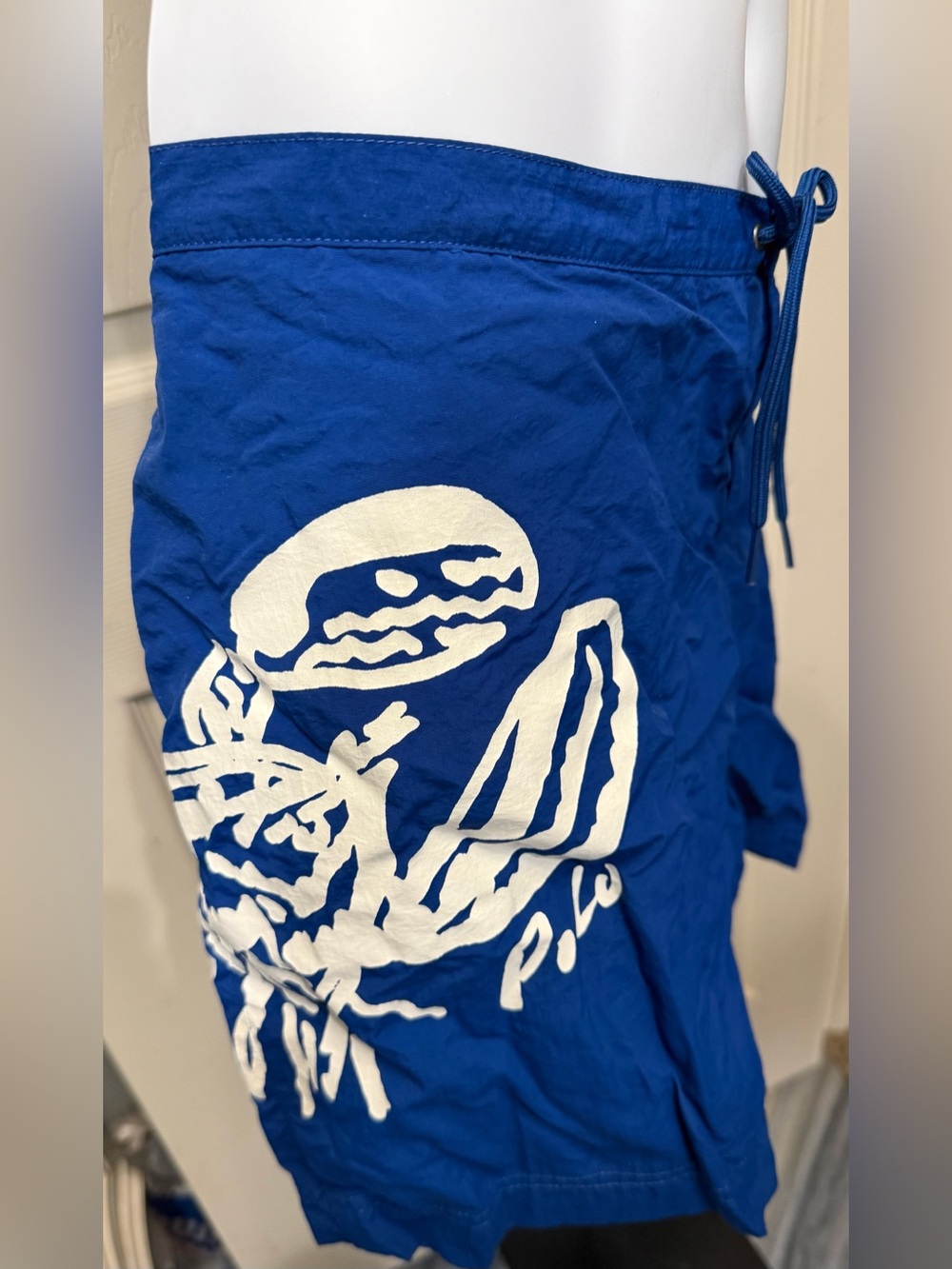 Polo by Ralph Lauren Royal Blue with Lobster Swim Shorts plus White Mesh Lining